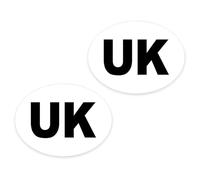 Magnetic UK Car Stickers for Europe, 2Pcs Fully Magnetic Travel UK Stickers for European Roads Easy to Attach and Remove Self Adhesive Magnet Plate for Cars, Vans, Trucks