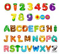 Magnetic Uppercase Letters and Numbers, Educational Learning Tool for Kids Word Recognition 39 Pieces Magnets Include 26 Colorful Alphabet Letters, 10 Numbers and 3 Symbols,Toddlers 3 4 5 Years Old