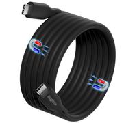 Magnetic USB C to USB C Cable 60W, 4FT Silicone Type C Fast Charging Cable, Tangle Free and Data Sync Type C Charger Cord for iPhone 16/16 Pro/16 Plus/16 Pro Max 15