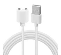 Magnetic USB to DC Charger Cable for Wireless Massager, Universal Vibrator Charger Electric Toothbrush Replacement Charging Cord Long-Lasting Safe Charging Solution (Contact spacing 7mm Dual Pin 0.8m)