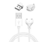 Magnetic USB to DC Charger Cable for Wireless Massager & Universal Vibrator Replacement Charging Cord with Strong Magnet Contact Spacing 7mm Magnet Diameter 3mm Safe Durable for Electric Toothbrush