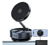 Magnetic Vacuum Phone Holder, Suction Phone Holder, Adjustable Folding Cell Phone Holder | Magnetic Suction Phone Holder for Home, Gym, Vehicle