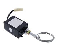 Magnetic Valve Electromagnetic Valve Engine Stop Solenoid Electric Throttle Adjuster Power Off Solenoid Valve12V/24V 90-110N Fuel ShutOff Solenoid(Normal Closed 24V)