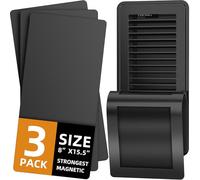 Magnetic Vent Covers (3-Pack) for Complete Sealing, 8" X 15.5" for Home Floor, Wall, and Ceiling Vents - Upgraded Thickness for RV, HVAC, and AC Vents, Energy Savings, Floor Vent Not Included