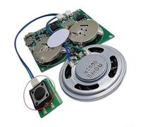 Magnetic Voice Module 45x40mm Key Control Greeting(A) | 16min recording, light sensor trigger, button manual start, for ideal for cards, models trains, cosplay