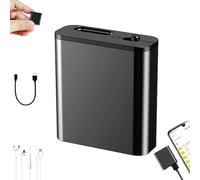 Magnetic Voice Recorder, Mini Magnetic Voice Recorder with Playback, Free Adsorption, One-click Operation, Autosave, Fast Speech-to-Text, for Lectures Meetings Interview (16GB)