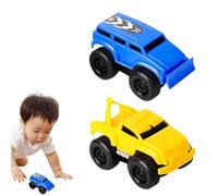 Magnetic Wall Climbing Car, Creative Anti-Gravity Inertial Magnetic Levitation, Pull-Back Travel on Vertical Surfaces Such as Walls and Ceilings(Blue+yellow)