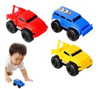 Magnetic Wall Climbing Car, Creative Anti-Gravity Inertial Magnetic Levitation, Pull-Back Travel on Vertical Surfaces Such as Walls and Ceilings(Red+blue+yellow)