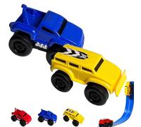 Magnetic Wall Climbing Toy Car, Anti-Gravity Climber Toy for Kids, Puzzle Decompression Toys for Boys, Inertial Magnetic Levitation, Drive On Walls and Ceiling (Blue+Yellow)