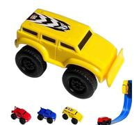 Magnetic Wall Climbing Toy Car, Anti-Gravity Climber Toy for Kids, Puzzle Decompression Toys for Boys, Inertial Magnetic Levitation, Drive On Walls and Ceiling (Yellow)