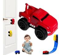 Magnetic Wall Climbing Toy Car, Cars That Drive on Walls and Ceiling, Magnetic Levitation Inertia Climbing Wall Toy Car(Red)