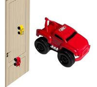 Magnetic Wall Climbing Toy Car, Emboadlie Magnetic Anti Gravity Wall Climbing Car, Zero Gravity Toy, That Drive On and Ceiling (Red)