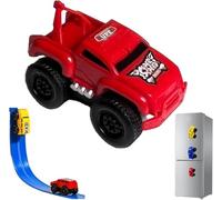 Magnetic Wall Climbing Toy Car for Kids - Anti Gravity Cars That Drive on Walls & Ceiling - Pull Back Inertial Fun STEM Toy Gift for Boys Girls Ages 3 4 5 6 (Red)