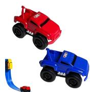 Magnetic Wall Climbing Toy Car, Magnetic Anti-Gravity Wall-Climbing Toy Car, Portable Mini Magnetic Wall Climbing Cars, Cars That Drive on Walls and Ceiling (Blue+Red)