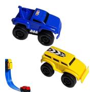 Magnetic Wall Climbing Toy Car, Magnetic Anti-Gravity Wall-Climbing Toy Car, Portable Mini Magnetic Wall Climbing Cars, Cars That Drive on Walls and Ceiling (Blue+Yellow)