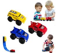 Magnetic Wall Climbing Toy Car, Magnetics Anti-Gravity Wall-Climbing Toy Car,Inertial Magnetic Levitation, Puzzle Decompression Toys,Gifts for Girls and Boys (Blue+Red+Yellow)