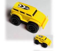 Magnetic Wall Climbing Toy Cars, Inertial Magnetic Levitation Car Toy That Drives on Walls and Ceiling, Anti-Gravity Pull Back Car for Kids Indoor Fun. (Yellow)