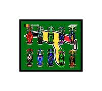 Magnetic Wall Display Case for L-e*g-o 77242-77251 - 10-in-1 Racetrack Background Showcase Board for Collectors & Racing Fans (Belgium)