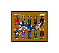 Magnetic Wall Display Case for L-e*g-o 77242-77251 - 10-in-1 Racetrack Background Showcase Board for Collectors & Racing Fans (Russia)