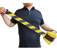 Magnetic Wall Mount Queue Barrier Belt, Retractable Barrier, with ABS plastic housing, 5/10 m arning Belt People Guidance System (5M)