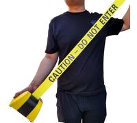 Magnetic Wall Mount Queue Barrier Belt, Retractable Barrier, with ABS plastic housing, 5/10 m arning Belt People Guidance System, ‘CAUTION - DO NOT ENTER’ printed on both sides. (10M)