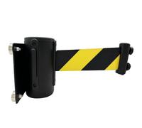 Magnetic Wall Mount Queue Barrier Belt, Retractable Barrier, with Carbon Steel Baking Painted Case, Safety Cordon Crowd Control 2/3 / 5M, Warning Belt People Guidance System, for Airports, Banks(2m)