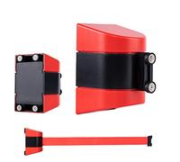 Magnetic Wall Mount Retractable Barrier, Safety Cordon Barrier, Wall Mounted Pull Out Queue Belt, Queuing Safety Tape Cordon