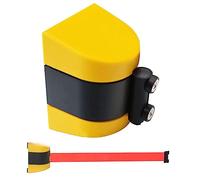 Magnetic Wall Mount Retractable Barrier, Safety Cordon Barrier, Wall Mounted Pull Out Queue Belt, Queuing Safety Tape Cordon