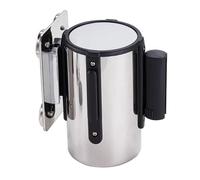 Magnetic Wall Mount Retractable Belt Barrier Queuing Safety Tape Cordon 6.5'/9.8'/16.4' Red(300cm/9.8FT)