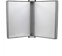 Magnetic Wall-Mounted A4 Document Holder Blue File nizer & Catalog Display Rack Space-Saving Office Storage for Folders & Reference Materials