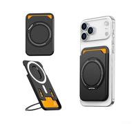 Magnetic Wallet Featuring 360 Degree Rotating Phone Holder Plus Two Card Slots For Easy For Access Adjustable Viewing Angle Constructed From Abs Plastic In Blue Shade(Black)