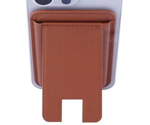 Magnetic Wallet - Magnetic Phone Card Holder | Card Holder for Phone Case Holder | Portable Mobile Accessories for Credit Counters, Travel, Men, Outdoor, Gym, Shopping, tan, Siehe Beschreibung, See