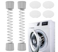 Magnetic Washing Machine Door Prop, Silicone Front Load Washer Door Prop with Flexible Spring, Dryer and Dishwasher Doors Holder for Proper Ventilation and Drying for Most Washing Machines(2Pcs)
