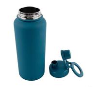 Magnetic Water Bottle with Phone Mount Perfect for Video Calls and Navigation (Dark blue)