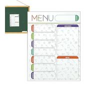 Magnetic Weekly Whiteboard Planner for Planning and Meals - Daily Checklist for Shopping, Organising Meals and Reminders for Efficient Household Work