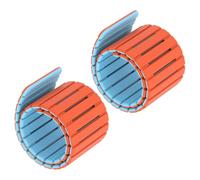 Magnetic Weighted Wristbands Sports Fitness Yoga Equipment Silicone Invisible Design Swimming Weight Training 2lb Set Closure(Orange)