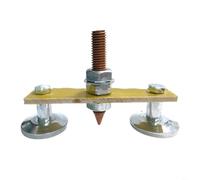 Magnetic Welding Ground Clamp 3.5cm N35 Strong Grip Iron Boron Magnet Earth Clamp for Smooth Metal Surfaces Welding Ground Clip for Flat Curved Poles and Railings 3.5cm Disk Diameter Magnetic Clamp(A)