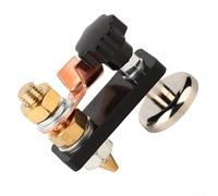 Magnetic Welding Ground Clamp with Single Head Brass Connector and 6mm Thick Insulation Board, Strong Magnet Suction Base for Secure Grounding on Smooth Metal