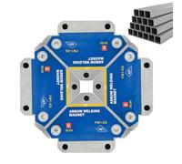 Magnetic Welding Positioner - Steel Corner Blocks, Holding Aids for Solder Mounting, Durable Metal Connection Aligner, Quick Release Mounting Helper, Workshop, Construction, Maintenance, Various