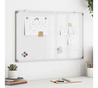 Magnetic Whiteboard 80 x 50 x 1.7 cm Aluminium with Smooth Surface Magnetic Versatile for Office School Seminar Conference Presentation and Notice Board Use