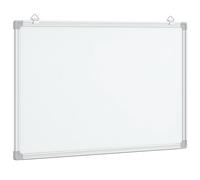 vidaXL Magnetic Whiteboard, Dry Erase White Board for Wall, Writing Board for Home Office and School, Writing Board for Notice Memo, Aluminium