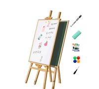 Magnetic Whiteboard Easel, Double Sided Dry Erase Board with Portable Stand, Foldable Design for Home and Office Use