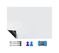 Magnetic Whiteboard for Fridge - Self-Adhesive Sheet Flexible Writeable Wipe Clean Note Planner Shopping Lists Family Organisation Office School Practical for Kitchen