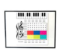 Magnetic Whiteboard,Music Classroom Magnetic Dry Erase Board Double Sided Magnetic for Theoretical Concepts Sight Reading Composition (#1)