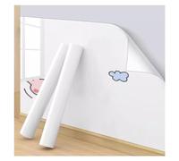 Magnetic Whiteboard Paper, Electrostatic Self Adhesive Dry Erase Whiteboard Contact Paper Roll White Multiple Sizes(17.8x196.9IN(0.45x5m))