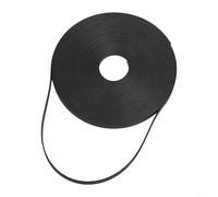 Magnetic Whiteboard Tape Roll 6mm x 8m - Thin Strips for Board Dividers, Grid Lines & Decorative Layouts on Metal Surfaces, Black PVC with Magnet, No