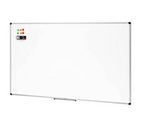 Magnetic Whiteboard with Aluminum Frame, Pen Tray, 6 Magnets, 1