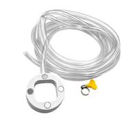 Magnetic Window AC Drain - Transparent Condensate Hose Kit, Stainless Clamp | Leakproof Adapter Set Connector Tube, Universal Flexible Clear Water Drain for Mini Split Air Conditioner