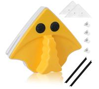 Magnetic Window Cleaner, Double-Sided Window Cleaner, Triangular Window Cleaner, Glass Sponge Window, for Single Windows with a Thickness of 3-8 mm