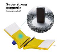 Magnetic Window Cleaner, Double Sided Window Cleaner with 2 Extra Cotton Window Equipment for Windows Thickness for Fish Tanks, Windows, Patio